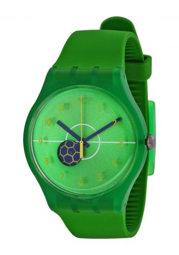 ساعة لكلا الجنسين باللون الاخضر من سواتش Swatch SUOZ175 Unisex Watch