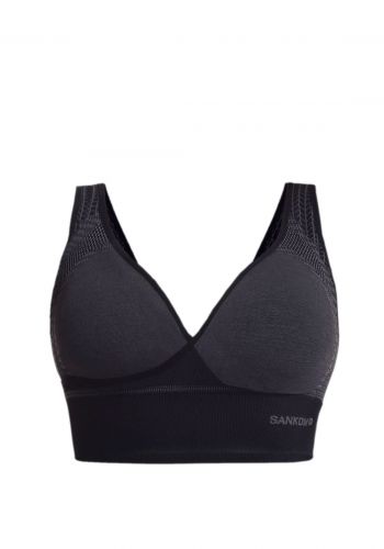 حمالة نسائية  كلاسيكية لدعم الظهر سوداء اللون من سانكوم Sankom SAN-071CBL Bra