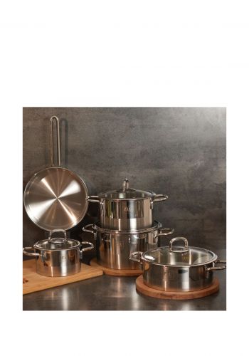 سيت قدور طبخ ستانلس ستيل 5 قطع من زيو Zio Z-1395 Stainless Steel Cooking Pots Set