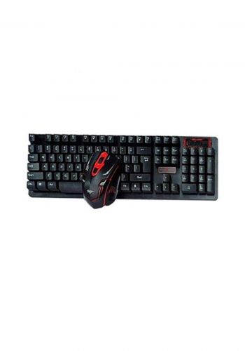 Havit  585 Wireless  keybored  and mouse  - Black كيبورد وماوس 
