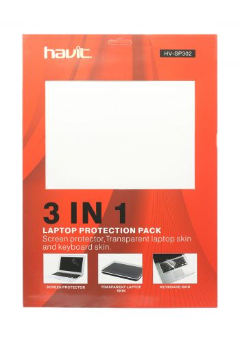 HAVIT HV-SP302  3 in 1 Laptop Protection pack 18 inches
سيت لصقات حماية لأجهزة اللابتوب من هافيت