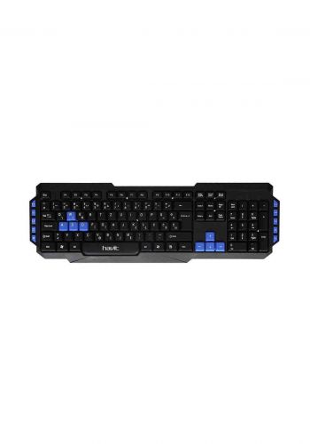 Havit HV-KB327 Wired Keyboard - Black  لوحة مفاتيح ( كيبورد)