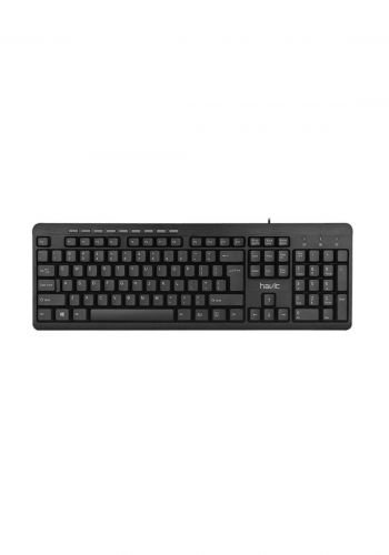 Havit HV-KB256 USB Keyboard - Black لوحة مفاتيح