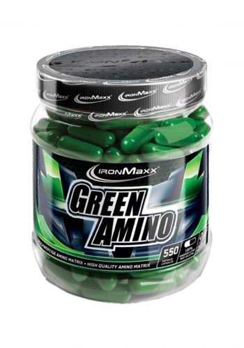 Ironmaxx Green Amino 550 Capsules كبسولات امينو خضراء 550 كبسولة من ايرون ماكس