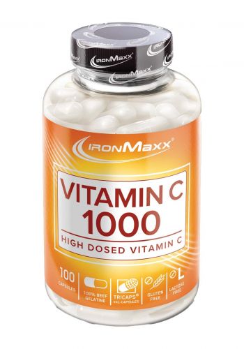  Ironmaxx Vitamin C 1000 100Capsules فيتامين سي 1000 من ايرون ماكس