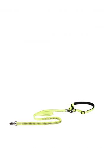 حزام للخصر مع حبل للجري للكلاب اصفر اللون من فلامنكو Flamingo JOGGING LEASH WITH WAIST BELT 
