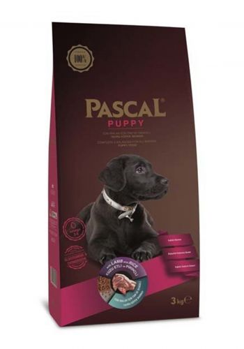 Pascal Puppy Dog Food  طعام للكلاب الصغيرة(جراء)  لحم غنم 3 كغم من باسكال