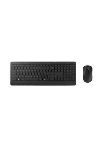 Microsoft PT3-00018 Wireless Keyboard and Mouse-Black لوحة مفاتيح وماوس