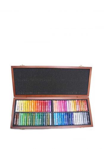سيت طباشير باستيل زيتي من مونكيو علبة خشبية 72 لون Mungyo MOP72W  Pastel Set