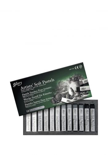 سيت طباشير سوفت باستيل تدرجات الرمادي  من مونكيو 12 قطعة Mungyo MPV12G Soft Pastel Set 