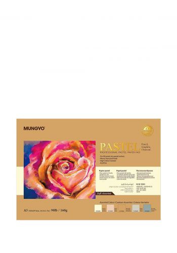 دفتر رسم  باستيل  A3 من مونكيو 20 ورقة × 5 الوان متنوعة  Mungyo MPPP-A3SA Pastel Paper Pad