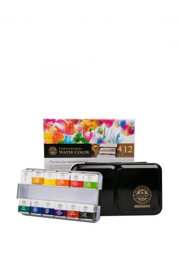 الوان  مائية  من مونكيو 12 لون  Mungyo MWPH-12C  Watercolors  