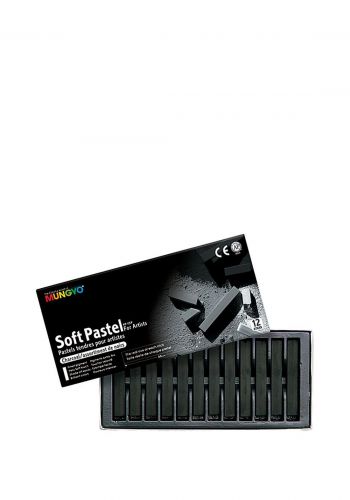 سيت طباشير سوفت باستيل فحم من مونكيو 12 قطعة  Mungyo MP-12CP Soft Pastel Set 
