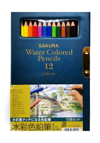 Sakura EPY12 الوان خشبية مائية 12 لون