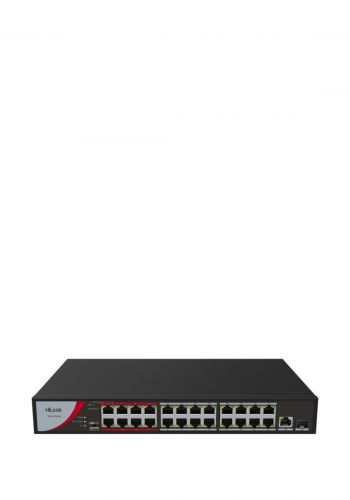 Hilook By Hikvision NS-0326P-230(B) 24 Port Fast Ethernet Unmanaged POE Switch  - Black