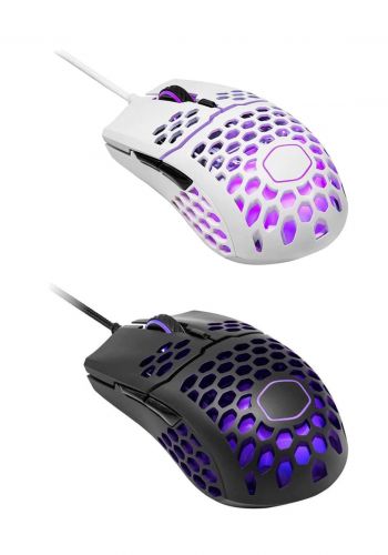 Cooler Master MM711  RGB 60G with Lightweight 16,000 DPI Gaming Mouse - White فارة