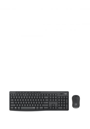 Logitech MK295 Wireless Keyboard and Mouse Combo - Black سيت كيبورد وماوس لا سلكيمن لوجيتك