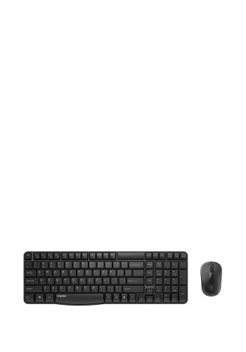 Rapoo X1800S Wireless  Mouse and Keyboard Combo - Black كيبورد وماوس