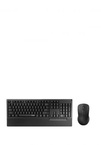 Rapoo X1960 Wireless Mouse and Keyboard Combo - Black  كيبورد وماوس