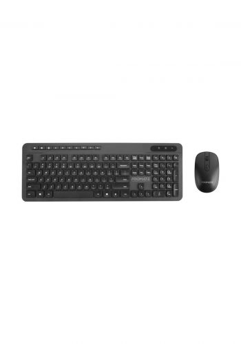 Promate ProCombo-11 Wireless Keyboard and Mouse Combo - Black  لوحة مفاتيح وفارة