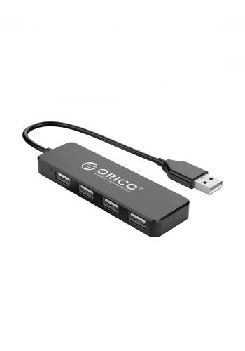 Orico FL01 4 Ports Hub USB 2.0 Hub with 30CM Cable - Black