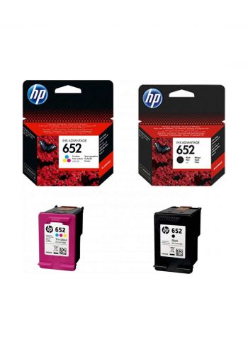 HP 652 INK Cartridge Set Black + Color خرطوشة حبر