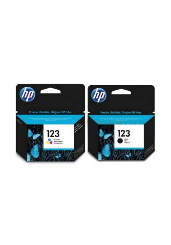 HP 123 INK Cartridge Black + Color خرطوشة حبر