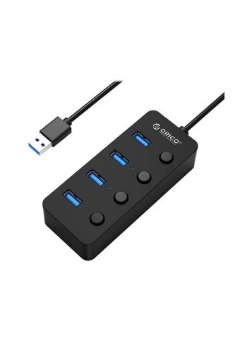 Orico W9PH4-U3-V1-BK Portable 4 Ports USB 3.0 Hub - Black