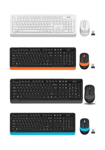 A4tech FG1010 Wireless Keyboard Mouse Combo سيت كيبورد وماوس لاسلكي