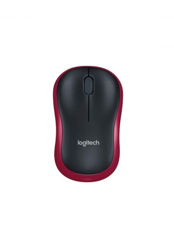 Logitech M185 Wireless Mouse - Red ماوس لا سلكي