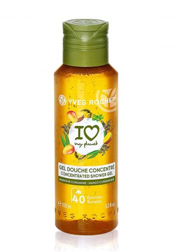 82334 Yves Rocher Concentrated Shower Gel Mango Coriander 100ml جل الاستحمام