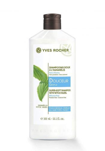Yves Rocher 00621 Yves Rocher Gentle Super-Soft Shampoo with Witch Hazel for All Hair Types, 300ml شامبو 