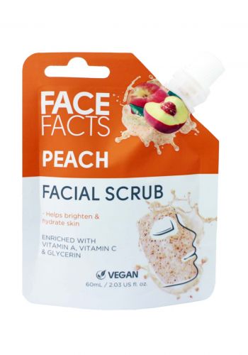 مقشر وجه بالخوخ 60 مل من فيس فاكتس Face Facts Peach Facial Scrub (22783-150)