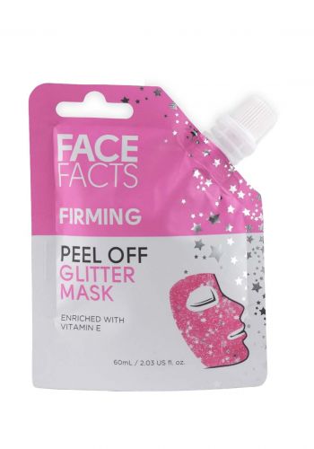 قناع مقشر لامع لشد البشرة 60 مل من فيس فاكتس Face Facts Pink Firming Peel-Off Glitter Mask  (20154-150)