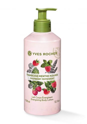 Yves Rocher 28830 Raspberry Peppermint Energizing Body Lotion 390ml لوشن للجسم