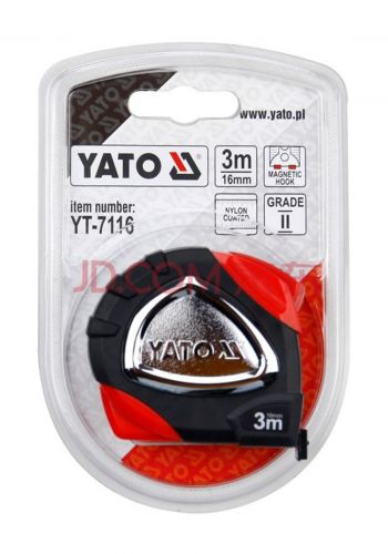 شريط قياس (فيتة)  3 متر من الفولاذ من ياتو Yato YT-7116 Tape measure  