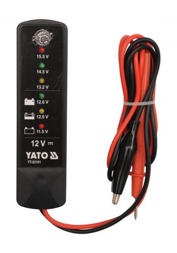 Yato YT-83101 Battery Tester جهاز قياس البطارية الرقمي 12 فولت من ياتو  