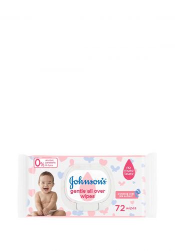 Johnson Skin Baby Wipes مناديل مبللة للأطفال 72 قطعة من جونسون
