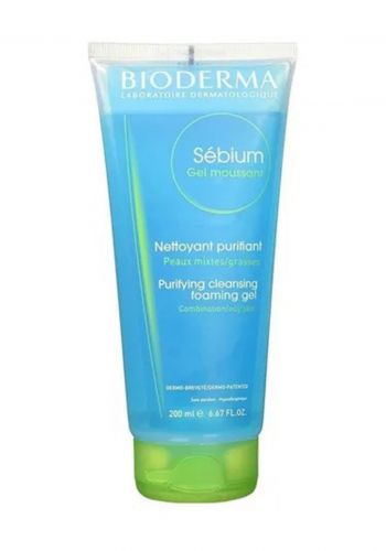 غسول للوجه من بايو ديرما للبشرة الدهنية 200 مل Bioderma Sebium  Gel Moussant    