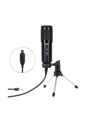 Xtuga BM920 Wired Digital Condenser Microphone Kit With Stand - Black مايكروفون