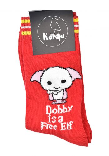 جوارب نسائية بطبعة Dobby Is A Free Elf من (Karaj)