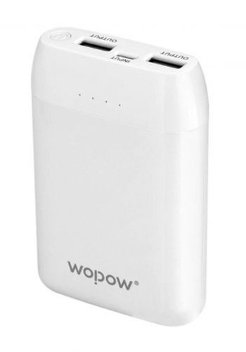 Wopow X10 Portable Power Bank - White شاحن محمول
