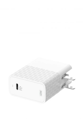 Ldnio A1405C 40W USB-C PD Fast Charging Foldable Wall Charge-White شاحن جداري