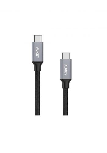 Aukey CB-CD6  USB 2.0 USB-C to USB-C Cable 2M  -Black (2887) كابل   