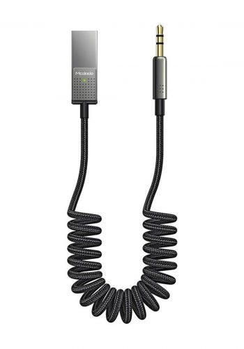 (2470)Mcdodo CA08700 USB-A to DC 3.5mm Bluetooth Audio Cable  - Black كابل