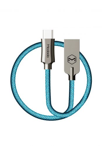 (3219)Mcdodo CA04391 USB to USB-C Knight Cable 1m - Blue كابل