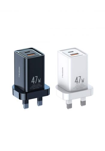 Mcdodo GaN Dual Port Mini Charger UK Plug 47W شاحن