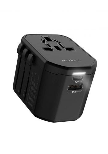 (3537)Mcdodo CP06780 PD and QC Universal Travel Charger With Led - Black شاحن