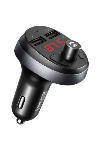 (2102)Mcdodo CC06880 Bluetooth FM Dual USB Aux Audio Car Charger - Black شاحن للسيارة