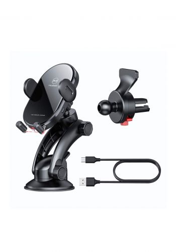 (3298)Mcdodo CH07620 Wireless Car Charger Mount 15W - Black حامل وشاحن موبايل  للسيارة لا سلكي